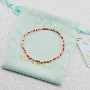 🆕✨Enewton Red Tube Bead Bracelet